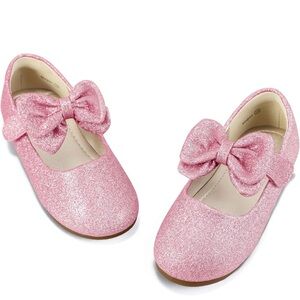 Sparkly Pink Dress Shoes for Kids